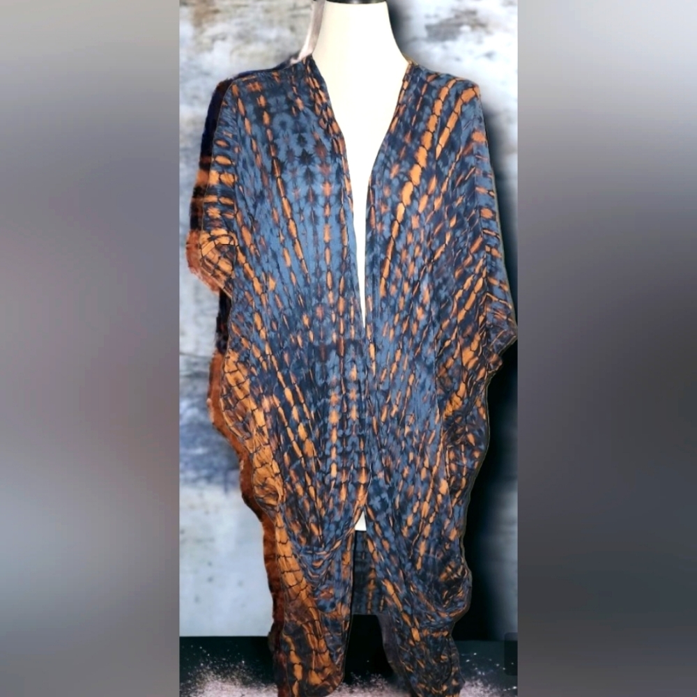 Leopard Tie dye Duster